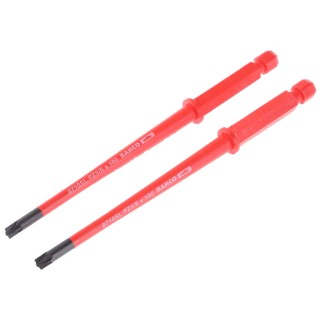Bahco Screwdriver Blade PZ1 Tip Insulated 100 mm Blade, VDE/1000V Approved, 100mm Overall 8710SL-2P