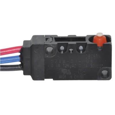 Omron Pin Plunger Sealed Miniature Micro Switch Wire Terminal 100mA 250V AC IP67 D2VW-01-1MS