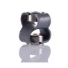 Huco Flexible Coupler 54 mm Diameter, 56 mm Length, 6 mm Bore A and B, Steel, Set Screw Style, Model 047.30.2222.RS