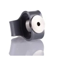 Huco Flexible Coupler 54 mm Diameter, 56 mm Length, 6 mm Bore A and B, Steel, Set Screw Style, Model 047.30.2222.RS