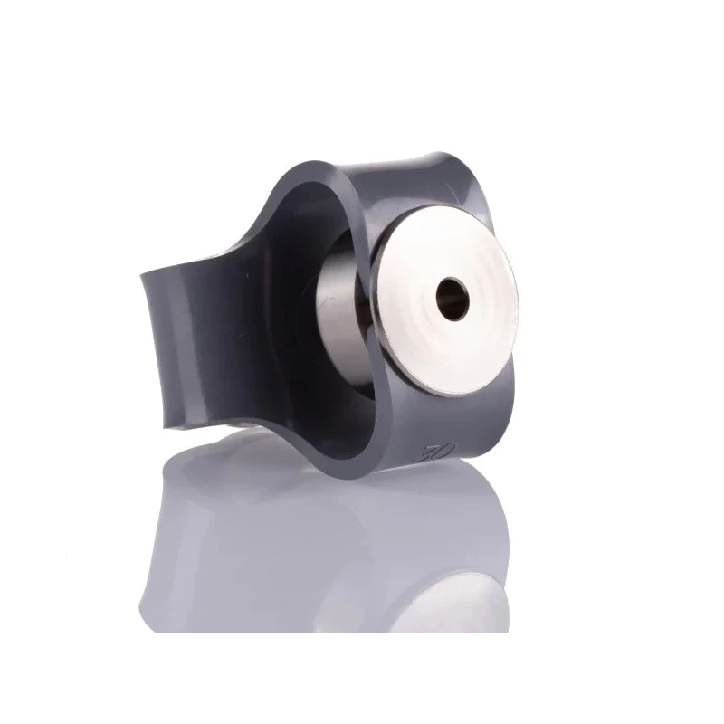 Huco Flexible Coupler 54 mm Diameter, 56 mm Length, 6 mm Bore A and B, Steel, Set Screw Style, Model 047.30.2222.RS
