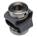 Huco 27 mm Diameter Steel Set Screw Flexible Coupler, 27 mm Length, 8 mm Bore A, 8 mm Bore B, Flex-P Series 047.10.2828.RS