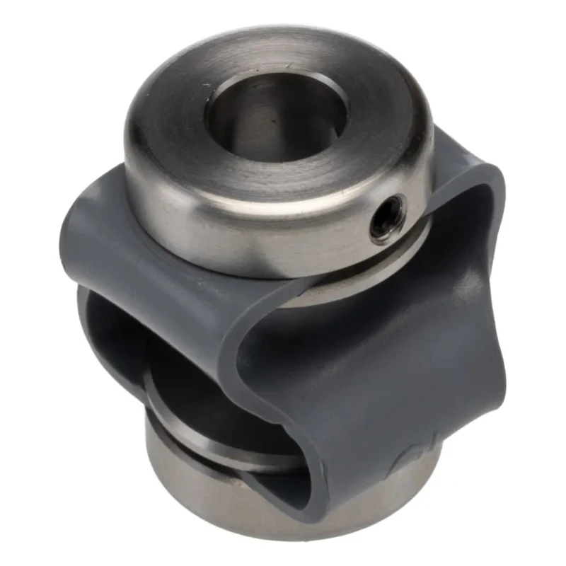 Huco 27 mm Diameter Steel Set Screw Flexible Coupler, 27 mm Length, 8 mm Bore A, 8 mm Bore B, Flex-P Series 047.10.2828.RS