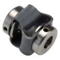 Huco 27 mm Diameter Steel Set Screw Flexible Coupler, 27 mm Length, 8 mm Bore A, 8 mm Bore B, Flex-P Series 047.10.2828.RS