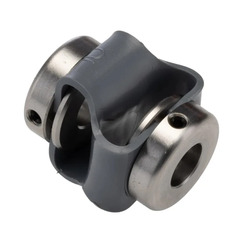 Huco 27 mm Diameter Steel Set Screw Flexible Coupler, 27 mm Length, 8 mm Bore A, 8 mm Bore B, Flex-P Series 047.10.2828.RS