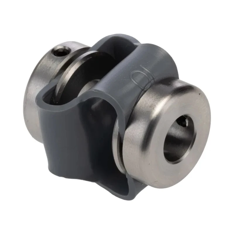Huco 27 mm Diameter Steel Set Screw Flexible Coupler, 27 mm Length, 8 mm Bore A, 8 mm Bore B, Flex-P Series 047.10.2828.RS