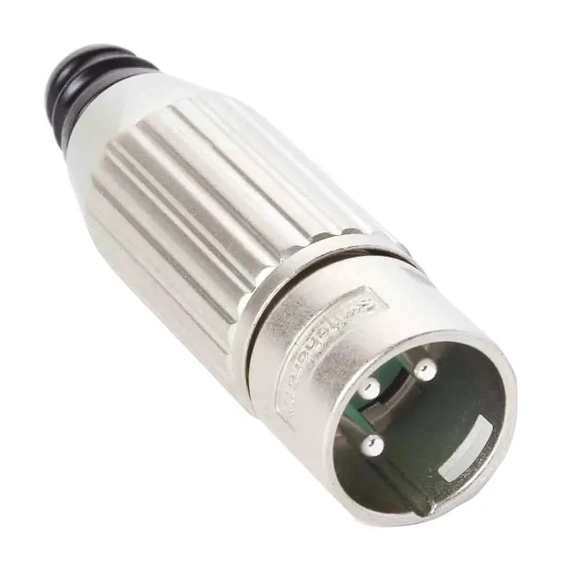 Switchcraft Cable XLR Connector, Straight Orientation, 3 Contacts, Silver Plating, 500V AAA3MZH