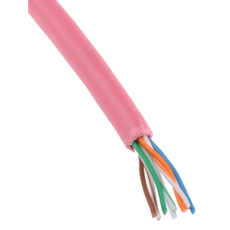 RS PRO Cat5 Ethernet Cable, 50 m, Red, U/UTP PVC Cable CAT5