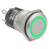 EAO Illuminated Momentary Push Button Switch Panel Mount 16 mm Cutout SPDT Green LED IP65 IP67 250V 82-4551.1134