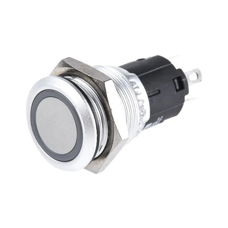 EAO Illuminated Momentary Push Button Switch Panel Mount 16 mm Cutout SPDT Green LED IP65 IP67 250V 82-4551.1134