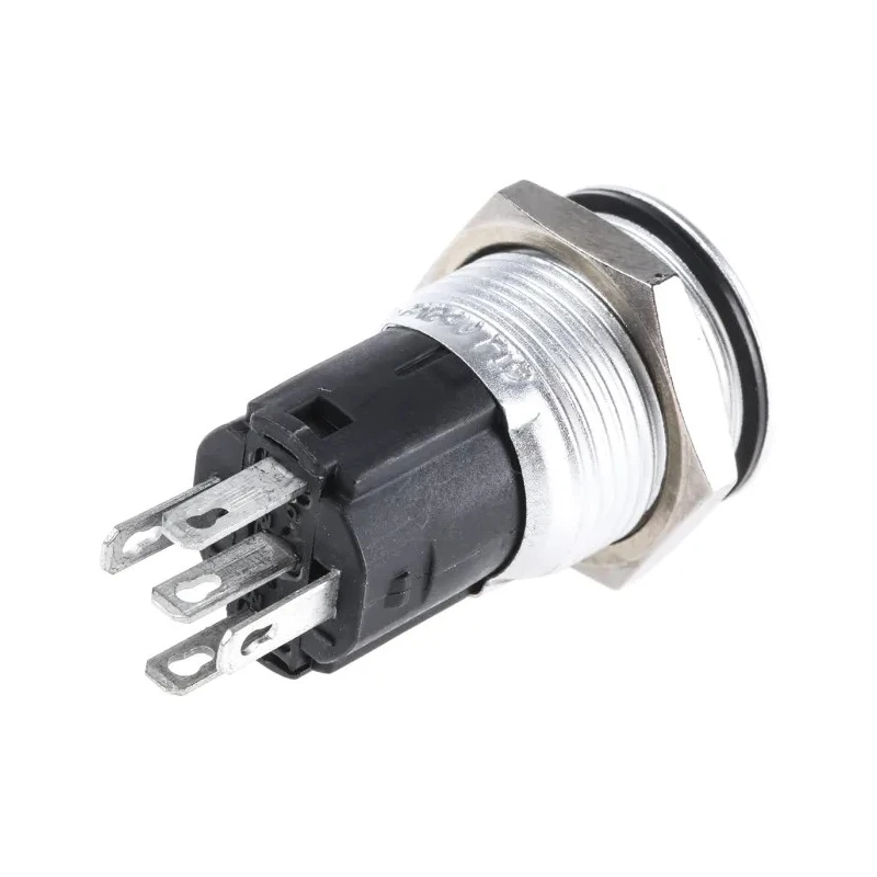 EAO Illuminated Momentary Push Button Switch Panel Mount 16 mm Cutout SPDT Green LED IP65 IP67 250V 82-4551.1134