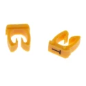 RS PRO Clip-On Cable Marker Yellow Pre-printed N to Z Black 812-1215