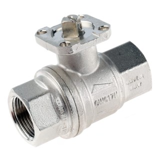 RS PRO Brass Threaded 2-Way Full Port Ball Valve 3/4 in, 40 bar, Female Threaded Connections 812-5239