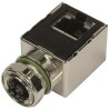 HARTING Right Angle Circular Connector Adapter 8 M12 Male 8 Female 21033814800