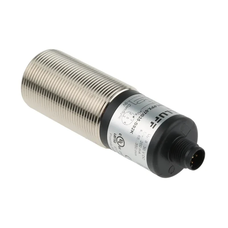 BALLUFF Threaded Barrel Ultrasonic Proximity Sensor, M30 Thread Size, 600 mm Detection Range, 200 BUS M30M1-PPX-07/35-S92K