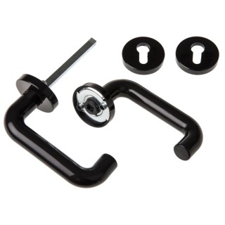 Steinbach & Vollman Black Polyamide Handle Kit for Drawer and Cabinet Applications 38 mm Fixing Centres 379-9078