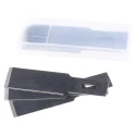 RS PRO Steel Flat Safety Knife Blade 46 mm, 0.3 mm Thickness, Pack of 100 382-0166