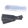 RS PRO Steel Flat Safety Knife Blade 46 mm, 0.3 mm Thickness, Pack of 100 382-0166