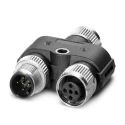 Phoenix Contact Straight Circular Connector Adapter 5 M12 Female 5 M12 60V 4A SAC-5PY-F/M-F VP SH 1419933