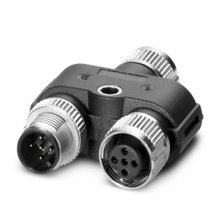 Phoenix Contact Straight Circular Connector Adapter 5 M12 Female 5 M12 60V 4A SAC-5PY-F/M-F VP SH 1419933