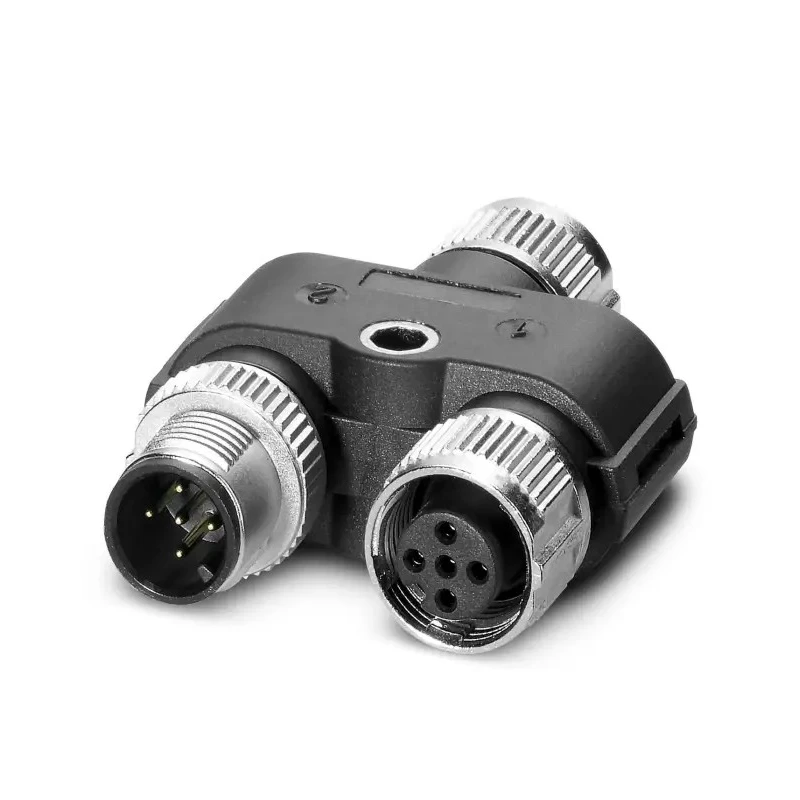 Phoenix Contact Straight Circular Connector Adapter 5 M12 Female 5 M12 60V 4A SAC-5PY-F/M-F VP SH 1419933