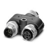 Phoenix Contact Straight Circular Connector Adapter 5 M12 Female 5 M12 60V 4A SAC-5PY-F/M-F VP SH 1419933