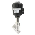 Burkert Angle Type Pneumatic Actuated Valve Stainless Steel 3/4 in 16 bar 178664