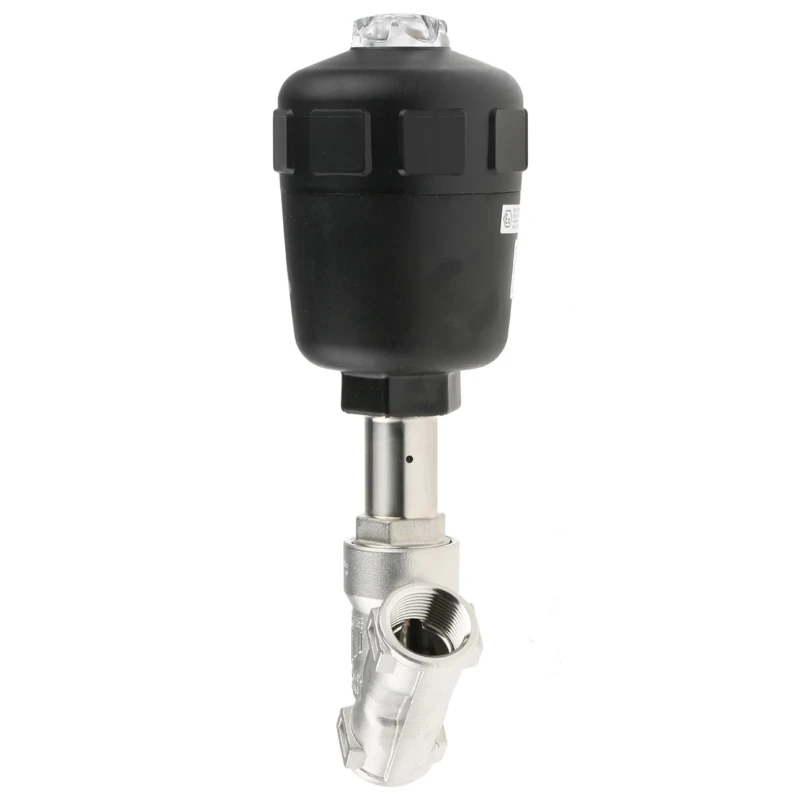 Burkert Angle Type Pneumatic Actuated Valve Stainless Steel 3/4 in 16 bar 178664