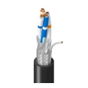 Belden 3107A Series Data Cable 2 Pairs 4 Cores 0.33 mm² 304 m Black Sheath Polyvinyl Chloride 3107A.00305