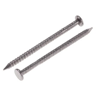 RS PRO Bright Steel Ring Shank Nail 50 mm x 2.65 mm, Annular, 500 g Bag 385-0353