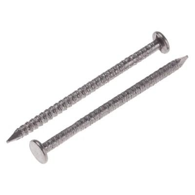 RS PRO Bright Steel Ring Shank Nail 50 mm x 2.65 mm, Annular, 500 g Bag 385-0353