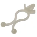 RS PRO Natural Polyamide 66 Cable Clip, 10.4 mm Maximum Bundle Diameter, Push-in Fixing, 27.3 mm Length & Width 817-8909