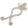 RS PRO Natural Polyamide 66 Cable Clip, 10.4 mm Maximum Bundle Diameter, Push-in Fixing, 27.3 mm Length & Width 817-8909