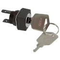 Omron Miniature IP65 Cylindrical Bezel Key Switch, DPDT 2-Position Latching 