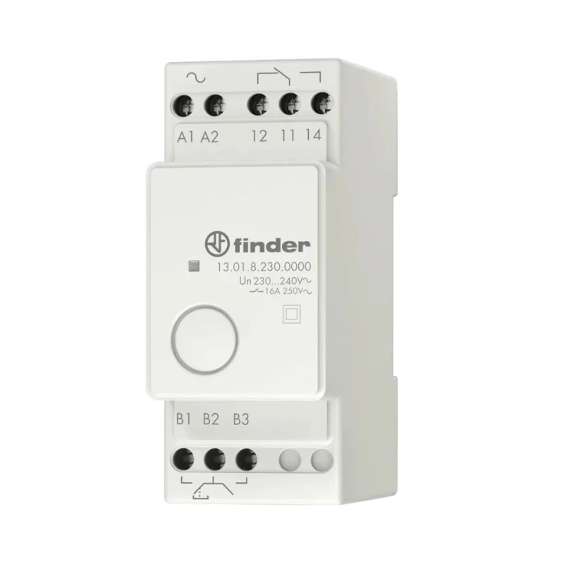 Finder DIN Rail Power Relay 230V AC Coil 16A Switching Current SPDT 13.01.8.230.0000
