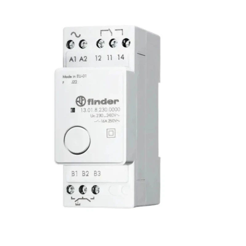 Finder DIN Rail Power Relay 230V AC Coil 16A Switching Current SPDT 13.01.8.230.0000