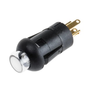 RS PRO Illuminated Miniature Push Button Switch Momentary PCB Cap Actuator SPST Blue Green LED 30V DC 30V AC 820-7546