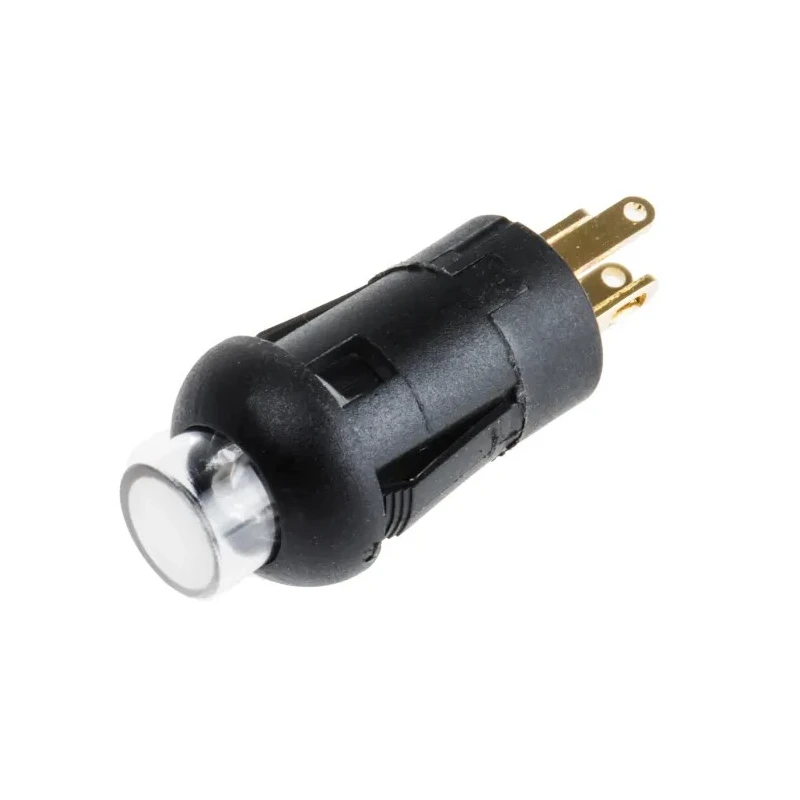 RS PRO Illuminated Miniature Push Button Switch Momentary PCB Cap Actuator SPST Blue Green LED 30V DC 30V AC 820-7546