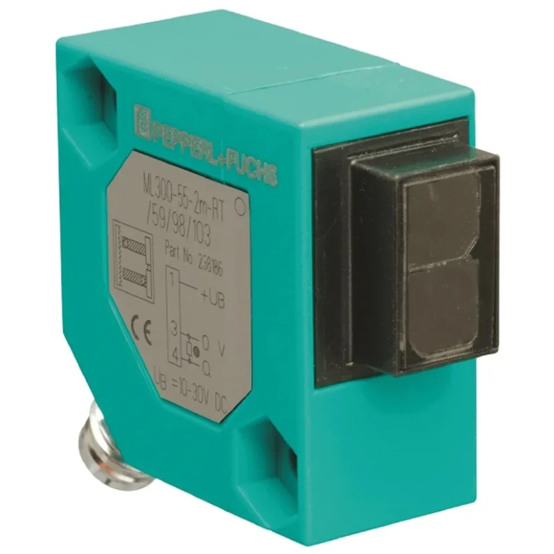 Pepperl + Fuchs Diffuse Photoelectric Sensor Block, 0 to 1.2 m Detection Range, PNP Output, IP67 ML300-8-1200-IR/25/95/120