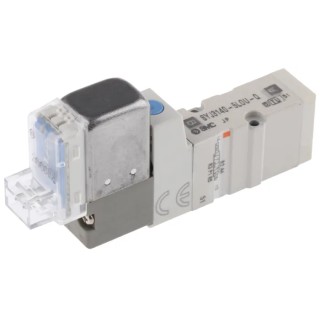 SMC Pneumatic Control Valve 5-Port 5/2 Solenoid Manifold Mount Die Cast Zinc Body 24V DC 0.4W SYJ3000 