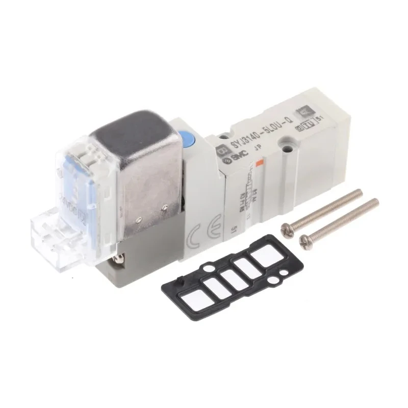 SMC Pneumatic Control Valve 5-Port 5/2 Solenoid Manifold Mount Die Cast Zinc Body 24V DC 0.4W SYJ3000 