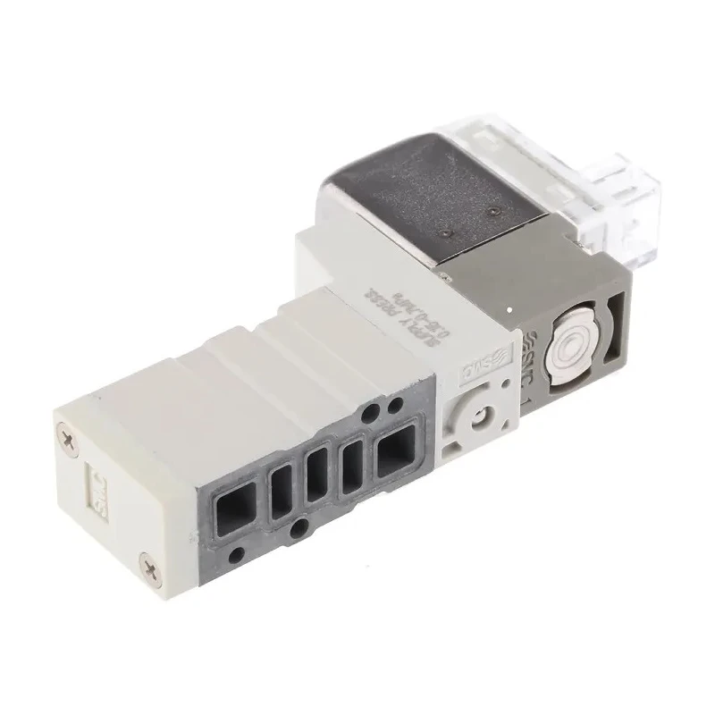 SMC Pneumatic Control Valve 5-Port 5/2 Solenoid Manifold Mount Die Cast Zinc Body 24V DC 0.4W SYJ3000 