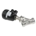 Burkert Angle Type Pneumatic Actuated Valve Stainless Steel 16 bar 3/4 in 185304