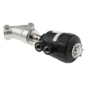 Burkert Angle Type Pneumatic Actuated Valve Stainless Steel 16 bar 3/4 in 185304