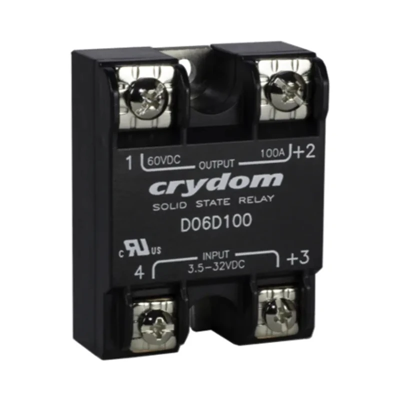 Crydom Solid State Relay Panel Mount 60 V dc Load 32V Control 100 A Load D06D100