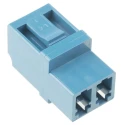 Amphenol Socapex LC to LC Single Mode Duplex Fibre Optic Adapter, 0.2dB Insertion Loss LC-120-5200U