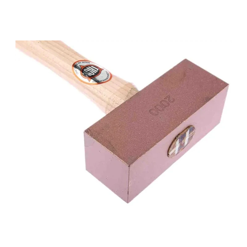 RS PRO Solid Copper Mallet Replaceable Face 2.1 kg 44 mm Head Diameter Wood Handle 381-4773