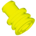 TE Connectivity Automotive Connector Seal Circular DIN Male Seal Plug Silicone Housing Yellow 828921-1
