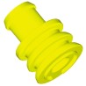 TE Connectivity Automotive Connector Seal Circular DIN Male Seal Plug Silicone Housing Yellow 828921-1