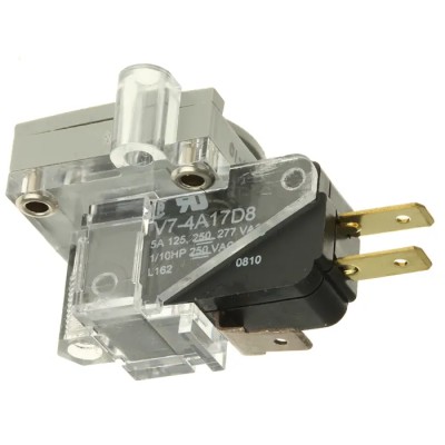 Herga Pressure Sensor SPDT (NO/NC) Adjustable Snap Action 0.07 to 2.75 bar 250V AC 5A 6101-0008